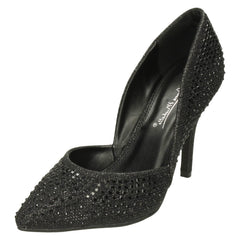 Ladies Anne Michelle High Heel Waisted Court Shoes