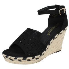 Ladies Savannah Wedge Open Toe Summer Sandals