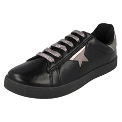 Ladies Reflex Star Design Lace Up Pumps