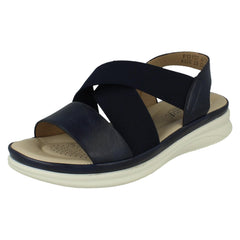 Ladies Eaze Slip On Elasticated Summer Sandals F12107