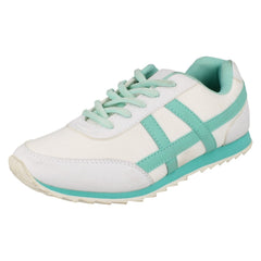 Ladies Spot On Flat Casual Lace Up Trainers