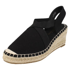 Ladies Savannah Closed Toe Espadrille Wedge F2309