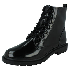 Ladies Spot On Casual Ankle Boots