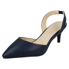 Ladies Spot On Pointed Kitten Heel