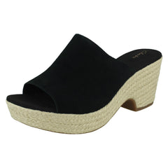 Ladies Clarks Espadrille Style Wedge Sandals Maritsa Mule