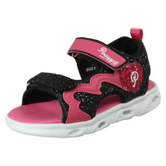 Girls Pineapple Dual Strap Light Up Sandals H0385