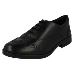 Girls Clarks Brogue Detailed Formal School Shoes Aubrie Tap