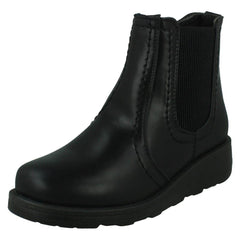 Ladies Spot On Extra Wide Ankle Boots F4474