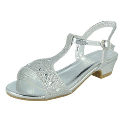 Girls Spot On T-Bar Sandals H1113