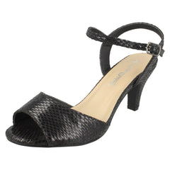 Ladies Anne Michelle Mid Heel Sandals F10906