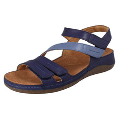 Ladies Clarks Hook and Loop Summer Sandals Cecily Mix