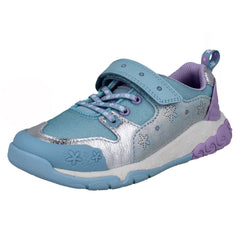 Girls Clarks Casual Glittery Trainers Tidal Shell