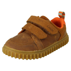 Boys Clarks Twin Strap Casual Shoes - Cove Pop T