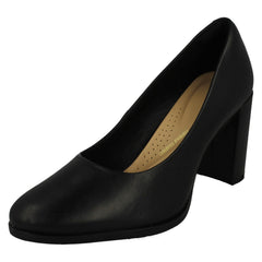 Ladies Clarks Elegant Heeled Court Shoes Freva85 Court