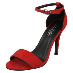 Ladies Spot On High Heel Mule Sandals