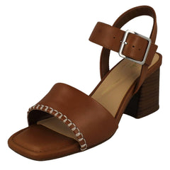 Ladies Clarks Square Toe Sandals Siara 65 Buckle