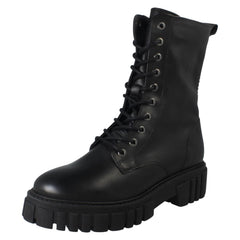 Ladies Clarks Zip & Lace Up Chunky Sole Tall Ankle Boots Page Lace
