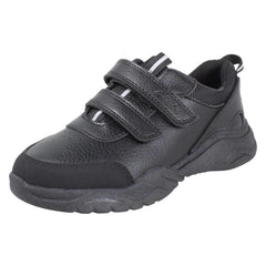 Boys Clarks Sporty Trainer Style School Shoes Feather Shine