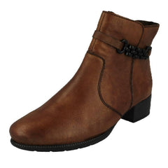 Womens Rieker Zip Up Chelsea Style Ankle Boot 78676