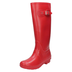Ladies Spot On Side Buckle Colourful Wellington Boots X1166