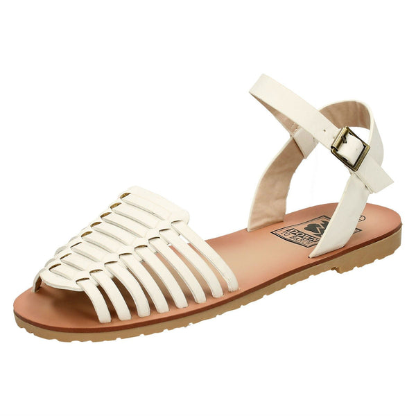 Ladies Casual Down To Earth Strappy Sandals