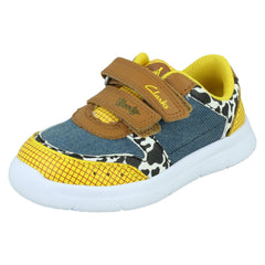 Childrens Clarks Hook & Loop Casual Trainers Ath Howdy