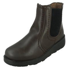 Ladies Spot On Extra Wide Ankle Boots F4474