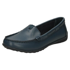 Ladies Down To Earth Leather Loafers F80422