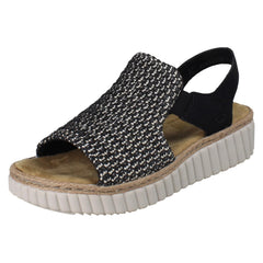 Ladies Rieker Wedge Sandal 69276