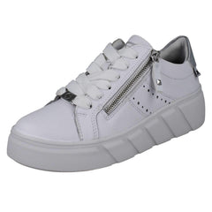 Ladies Rieker Sport Punched Detail Wedge Trainers W2605