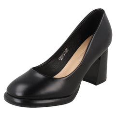 Womens Anne Michelle Block Heeled Court Shoes F90121