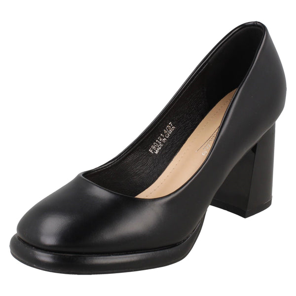 Womens Anne Michelle Block Heeled Court Shoes F90121
