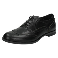 Ladies Spot On Casual Brogue Style Shoes