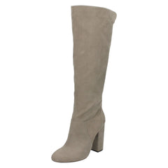Ladies Anne Michelle Chunky Block Heel Knee High Boots
