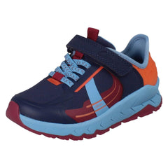Kids Clarks Playprints Colour-Pop Cheetah Sporty Trainers Selva Lane