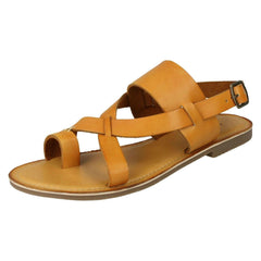 Ladies Leather Collection Toe Loop Sandals F00127
