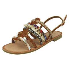 Ladies Savannah Braided Slingback Sandals