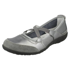 Ladies Down To Earth Elastic Cross Strap Pumps