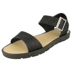 Ladies Savannah Glitter Thick Strap Sandals