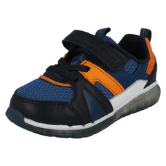 Boys Clarks Glo Move Trainers Spark Flash
