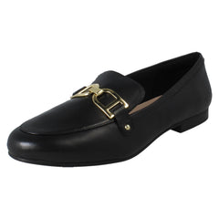Ladies Clarks Leather Loafers Tamna Trim