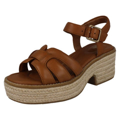 Ladies Clarks Platform Wedge Sandals Coledale Strap