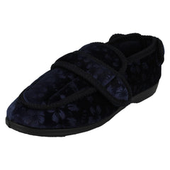 Ladies Jo & Joe Adustable Hook And Loop Slippers Gladys