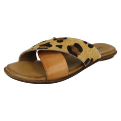 Ladies Leather Collection X Strap Vamp Sandals