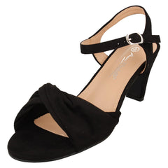 Ladies Anne Michelle Mid Heel Casual Wide Fit Sandals F12111
