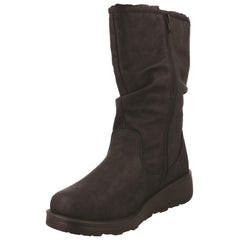 Ladies Spot On EEE Wide Fit Fur Lined Dog Walker Boot F4469