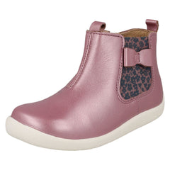 Girls Startrite Bow Detailed Gusset Ankle Boots Wonderland