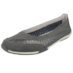 Ladies Down To Earth Suede Leather Ballerinas F80448
