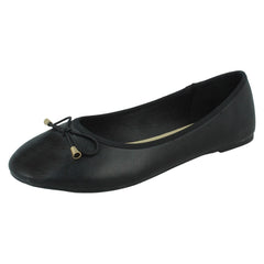 Ladies Spot On Ballerinas F80465