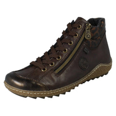 Ladies Rieker Tex Lace Up Warm Lined Ankle Boots L7514